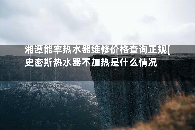 湘潭能率热水器维修价格查询正规[史密斯热水器不加热是什么情况